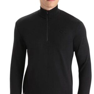 Ice Breaker Merino Wool 150 Zone Base Layer Quarter Zip Sz M Thumb Holes